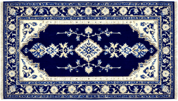 Heritage collection antique reproduction carpet nine by twelve feet exact replica of eighteen-nineties Mirzapur design pure mulberry silk one thousand knots per square inch